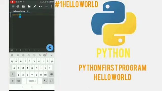 My First Program in Python (Hello world!) смотреть онлайн