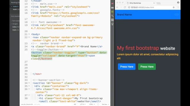 Bootstrap 4 Project - Bootstrap Exclusive Project Footer - Navbar -13 смотреть онлайн