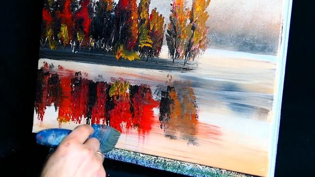 MORNING FOG | SIMPLE ACRYLIC PAINTING By Dranitsin