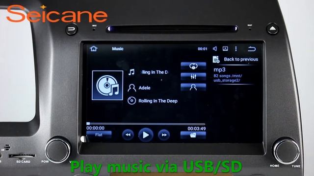 Newest 2006-2011 Honda CIVIC Left aftermarket car bluetooth radio dvd player gps navigation with US смотреть онлайн