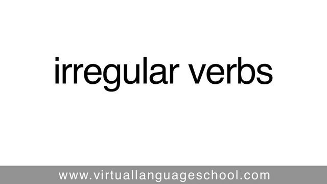 Regular and Irregular verbs смотреть онлайн