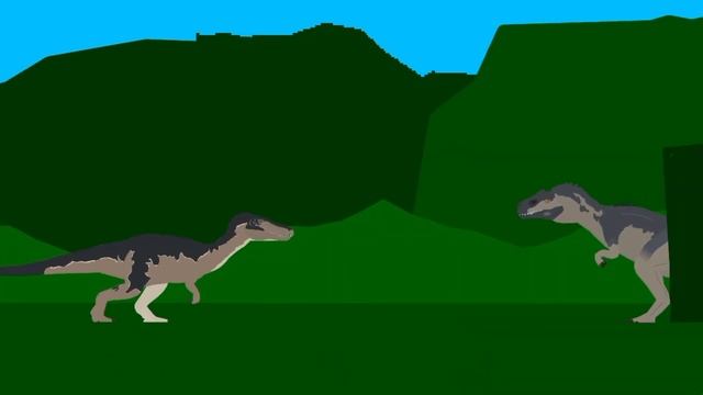 allosaurus vs baryonyx // dinosaur battle // stick nodes pro animation смотреть онлайн