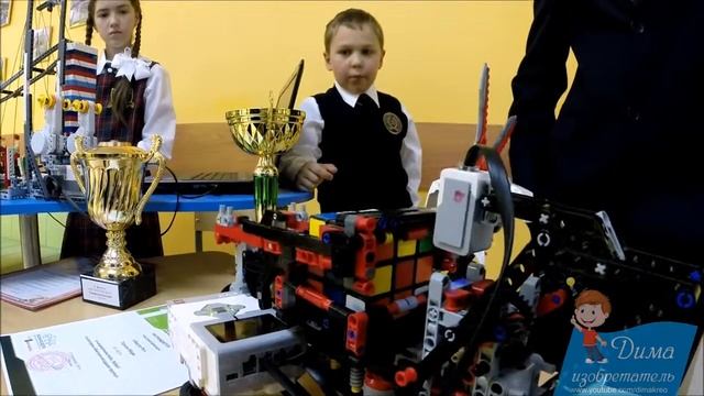 Сборка кубика Рубика конструктором Lego смотреть онлайн