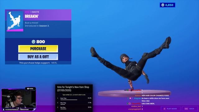 *NEW* NIGHTLIFE SKIN! - Viewers React To Fortnite Item Shop [May 7th, 2020] смотреть онлайн