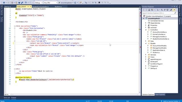 ASP.NET Core MVC Enums with Select TagHelper смотреть онлайн