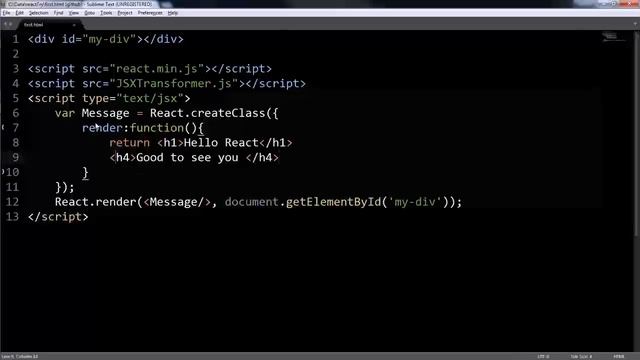 React js for absolute beginners (part -2): Return multiple html tag смотреть онлайн