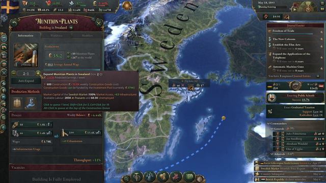 Victoria 3 | Sweden | 65