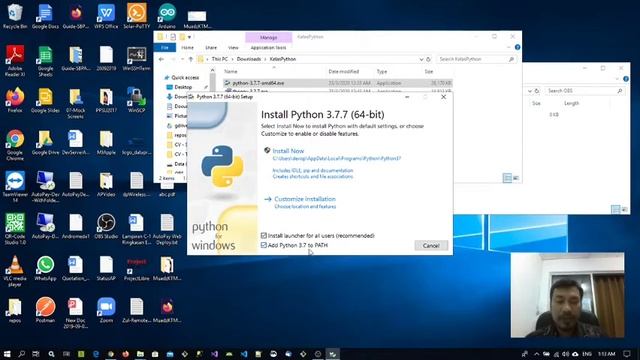 Pemasangan Python 3.7.7 ke Microsoft Windows 10 смотреть онлайн