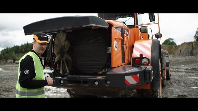 Wheel Loaders Cooling Compartment | Doosan Equipment Europe смотреть онлайн