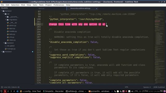 Anaconda can not spawn a new process with your current configured python interpreter | Sublime Text смотреть онлайн