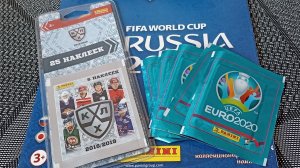 Наклейки от Панини/Panini. Журнал FIFA Россия 2018, наклейки КХЛ и UEFA EURO2020