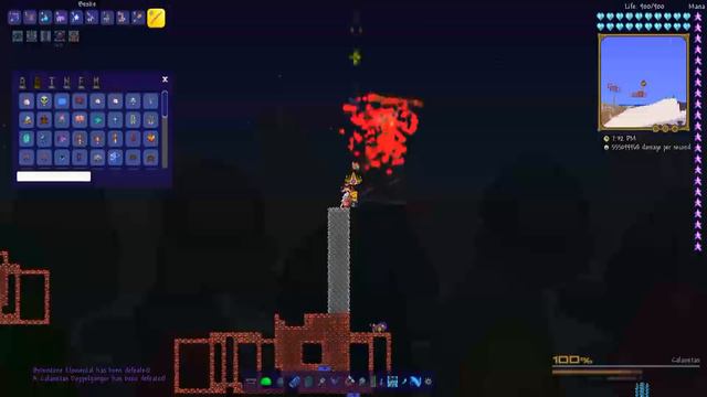 Terraria Crazy Buffed Up Bestie ( op swords mod ) vs DOG and vanilla bosses смотреть онлайн