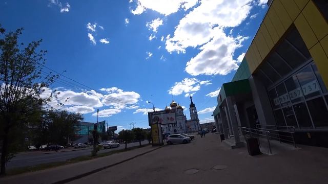 Прогулка по проспекту Чайковского в Твери. смотреть онлайн