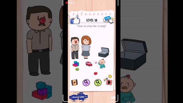 Brain test 2 The McBrain Family level 18 solution or walkthrough смотреть онлайн