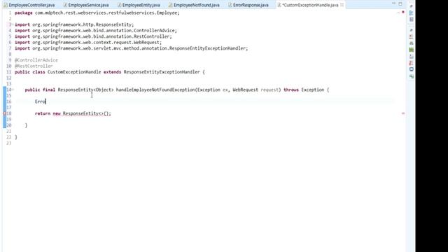 11. Implementing Generic Exception Handling in Spring Boot | @controllerAdvice | Tamil | MDP Tech смотреть онлайн