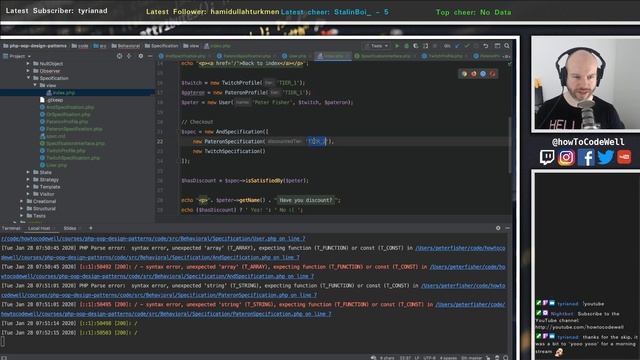 PHP Design Patterns Course - Specification Pattern смотреть онлайн