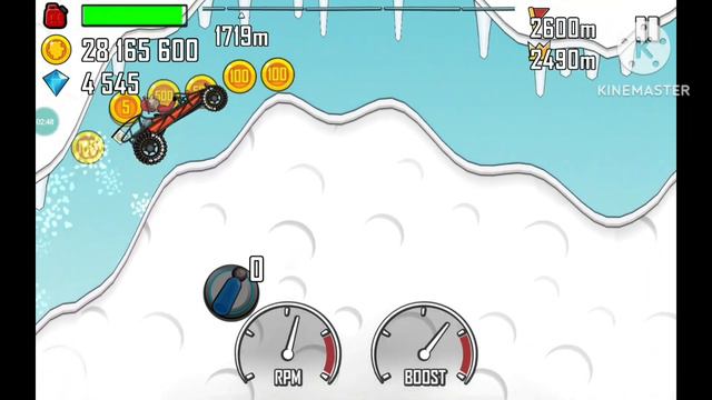 Hill Climb Racing | Arctic Cave Map - Dune Buggy 2492m | 60fps World Record! смотреть онлайн