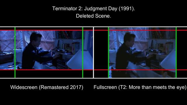 Terminator 2 Judgment Day (1991): Fullscreen Vs Widescreen (Deleted Scene) Comparison