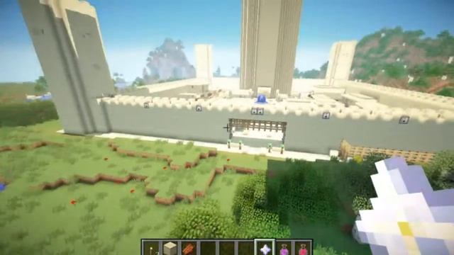 Город из песка! в Minecraft.(Обзор карт).