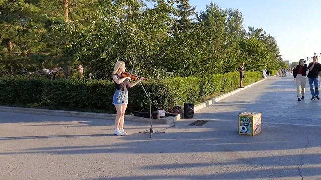 набережная Самара игра на скрипке Юлия Милеева смотреть онлайн