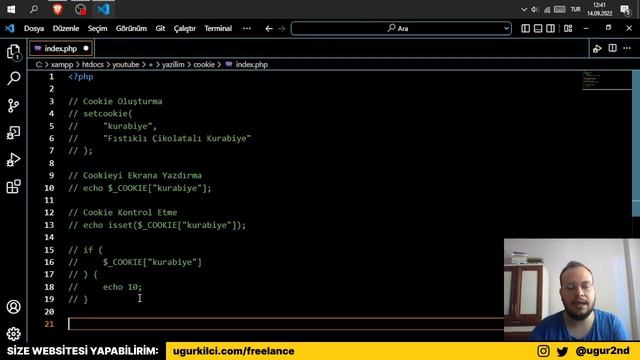 PHP COOKIE KULLANIMI, PHP Dersleri смотреть онлайн