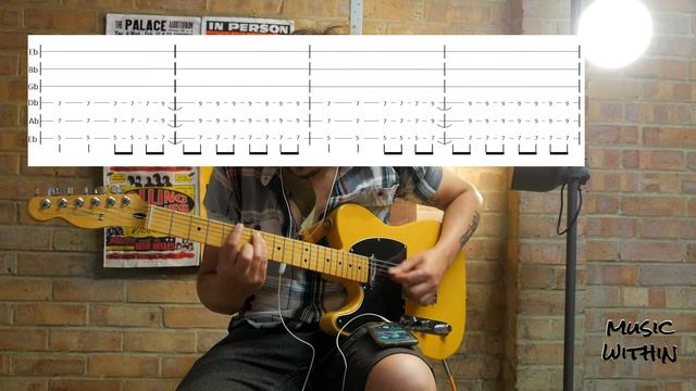 Green Day - Stuck with me - Guitar cover and tabs смотреть онлайн