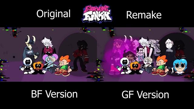 FNF Lost Love Swap (Good Ending) | Corrupted Boyfriend | Game/Cover X FNF Animation Comparison