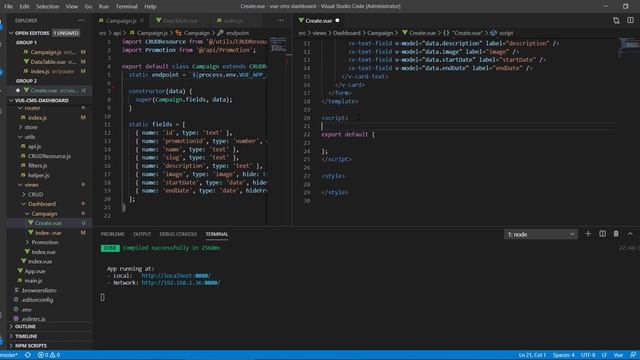 Vue Dashboard - 26 | Create Page смотреть онлайн