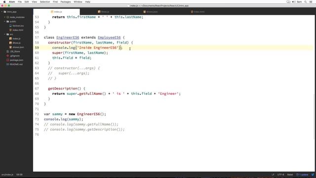 Lecture 26 - constructor, super, static смотреть онлайн