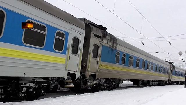 Тепловоз 2М62-0999 прибывает с поездом №750 на станцию Львов главный смотреть онлайн