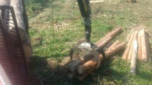 KOMATSU 895 Работа форвардера!!!