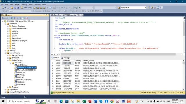B20: Use OpenRowset to get Excel's Sheet from MS SQL Server 2012 смотреть онлайн