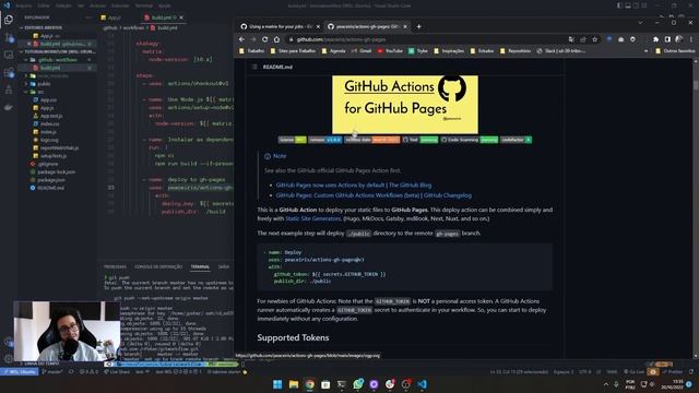 Como fazer DEPLOY AUTOMÁTICO no GITHUB PAGES com GITHUB ACTIONS [React] | 2022 смотреть онлайн
