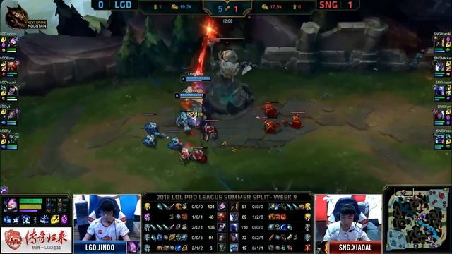 LGD vs. SNG - Неделя 9 Игра 2 | LPL Summer 2018 Split смотреть онлайн