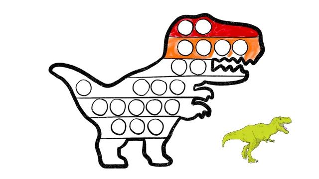 Bolalar uchun Dinozavr rasm chizish/Drawing Dinosaur for children/Рисование Динозавр для детей смотреть онлайн