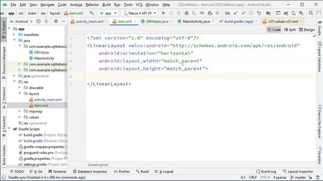 Основы работы с SQLite в Android