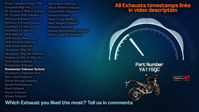 Yamaha Tenere 700 Exhaust Sound 🔥 SC Project,Akrapovic,Arrow,Mivv,Stock,Mod,Review,Loud,Upgrade+ смотреть онлайн