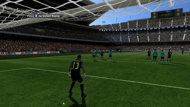 fifa 2011 online gameplay - 40 meter goal with michel bastos ! смотреть онлайн