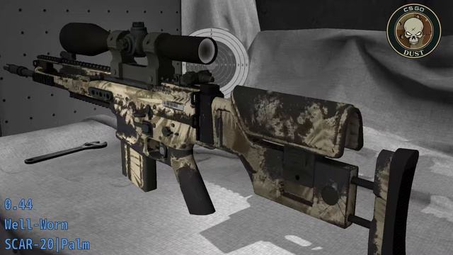 SCAR-20 Palm - Skin Wear Preview смотреть онлайн
