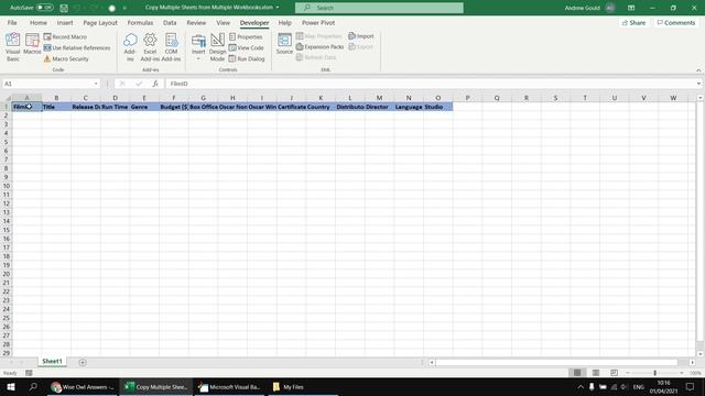 Wise Owl Answers - How do I copy data from multiple worksheets in other workbooks? смотреть онлайн