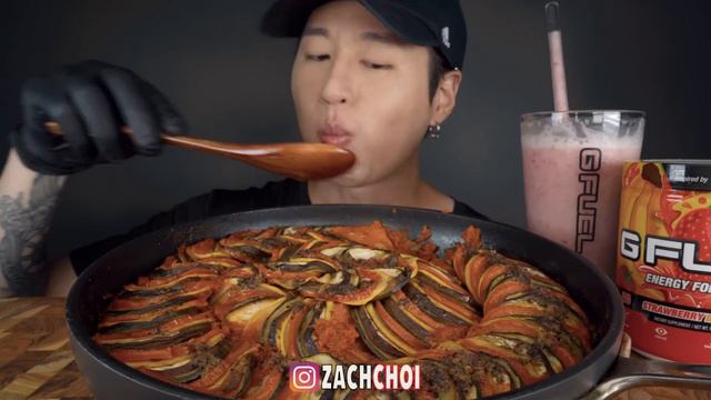ASMR RATATOUILLE MUKBANG 먹방 | COOKING & EATING SOUNDS | Zach Choi ASMR