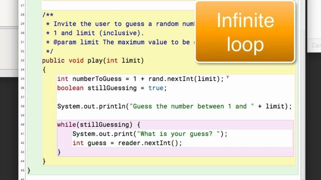 Working with while loops in Java смотреть онлайн