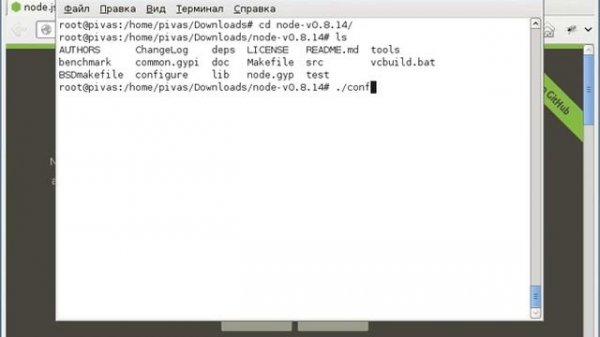 Установка node js на Debian GNU/Linux (nodejs.org)