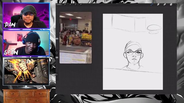 React and Draw Livestream / Teen Mob WRECKS a Philly Wawa / Hugh Jackman in Deadpool 3! смотреть онлайн