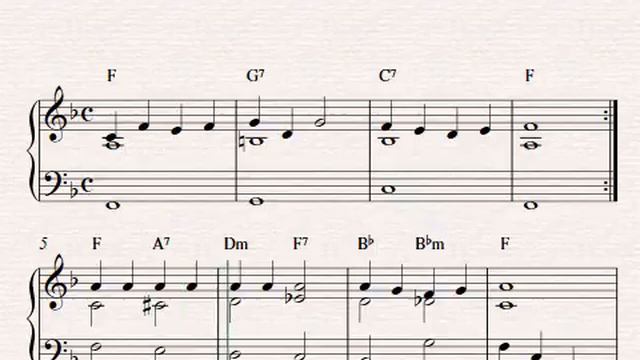 Love Me Tender (Aura Lee) | Piano sheet music смотреть онлайн