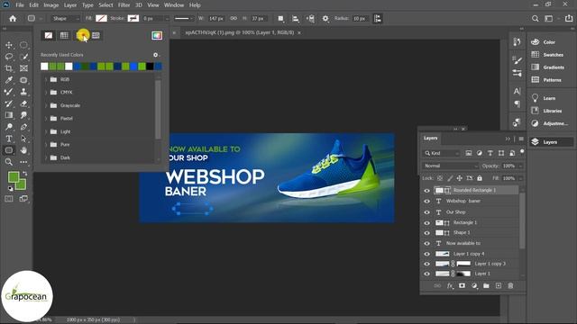 How To Make Product Web Banner | Adobe Photoshop Tutorial смотреть онлайн