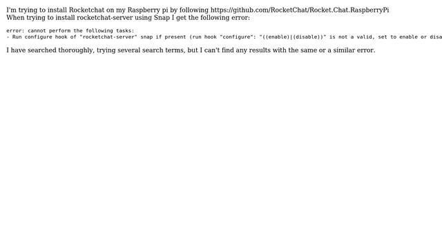 Raspberry Pi: Installing Rocketchat server on Raspbian with Snap смотреть онлайн