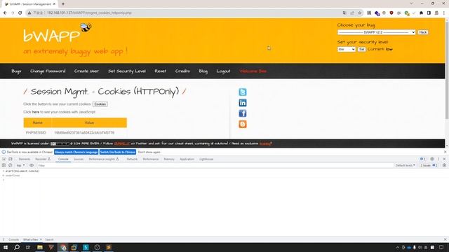 bWAPP (bee-box) - Cookies HTTPonly & Secure | Cookies 屬性 | bWAPP 教學 | bWAPP tutorials смотреть онлайн