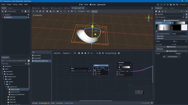 Slash Sword Trail VFX for hack and slash games | Godot 4.1 смотреть онлайн