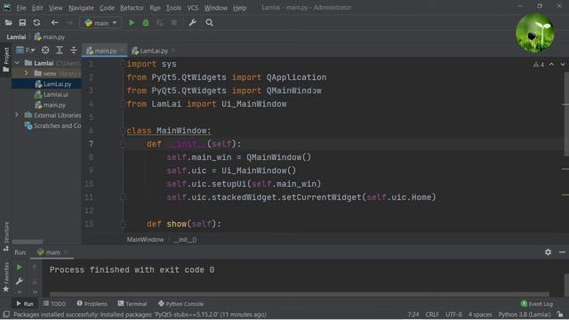 Bài 4: Hướng dẫn Qt designer với Pyqt5 trên nền pycharm 2021 "lato' channel" смотреть онлайн